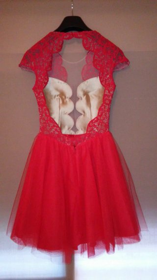 Vestido Silvia Navarro rojo