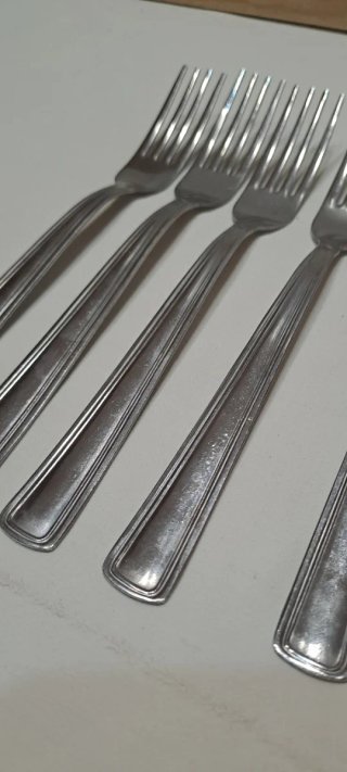 6 forchette acciaio inox Rivarossi