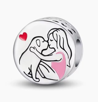 CHARM PERRO CORAZON PARA PULSERA PANDORA CAJA