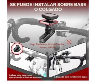 Luz Bicicleta Power Bank Rockbros