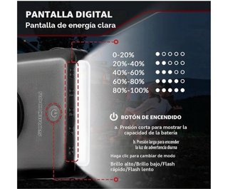 Luz Bicicleta Power Bank Rockbros