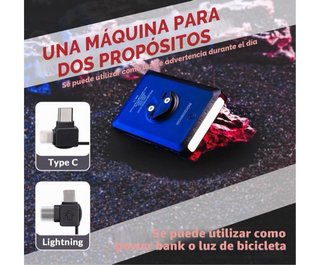 Luz Bicicleta Power Bank Rockbros