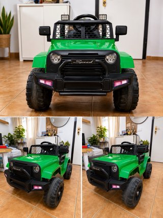 Coche eléctrico infantil verde