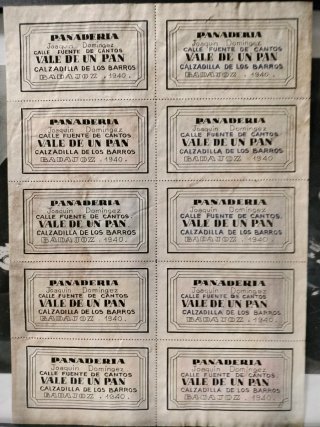 Cartillas de Raciones Españolas Históricas
