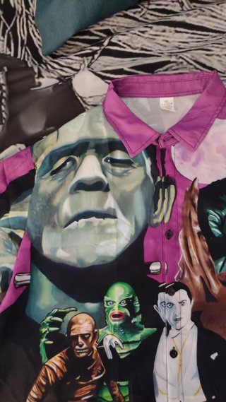 Camisa Hawaiana Monstruos Cine 5XL