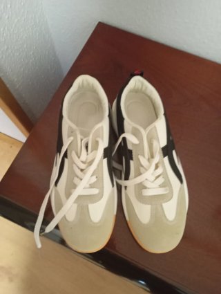 Zapatillas deportivas mujer azul y blancas