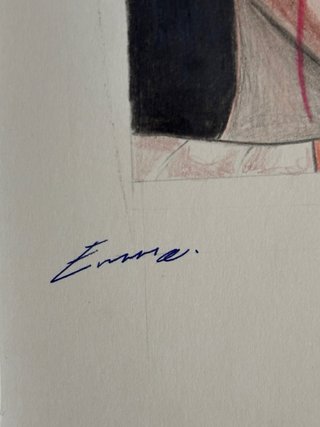 Dibujo Vi Arcane hecho a mano.