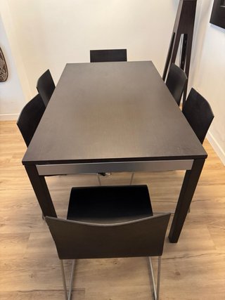 6 SILLAS + MESA COMEDOR