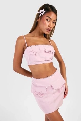 Top satén rosa coquette | Talla 40 NUEVO