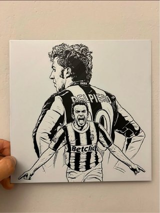 Quadro Del Piero Juventus