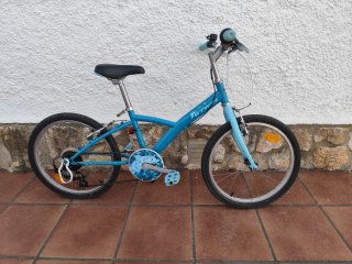 Bicicleta infantil Btwin azul 8 años