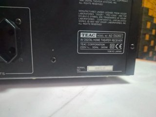 Receptor TEAC AG-D9260 AV Digital Home Theater