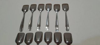 Set 12 cucchiaini da gelato Inox Facix