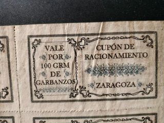 Cartillas Raciones Españolas 1942
