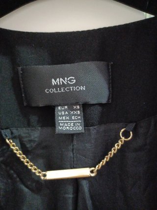 Americana negra Mango Talla XS