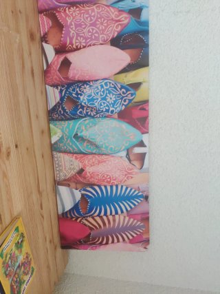Cuadro Decorativo Zapatillas Marroquíes