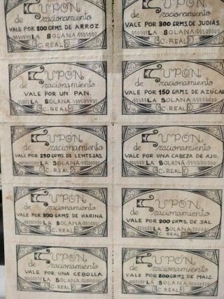 Cartillas de Raciones Españolas 1941