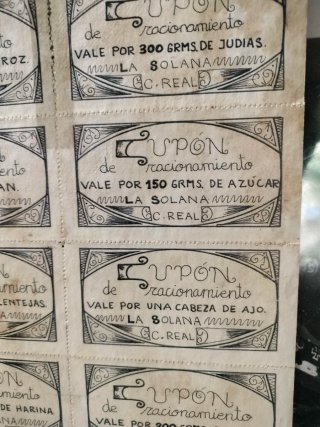 Cartillas de Raciones Españolas 1941