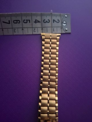 Brazalete dorado para reloj