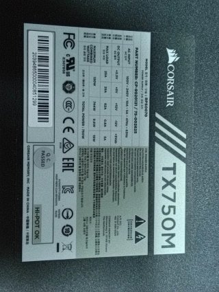 Corsair TX750M Power Supply