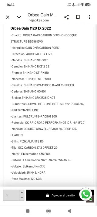 Orbea Gain M20