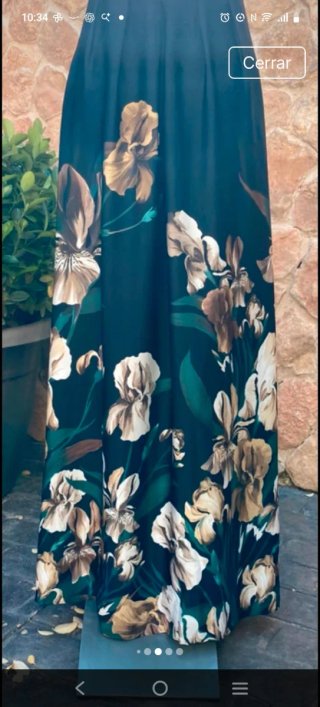 Vestido largo estampado floral Talla 40