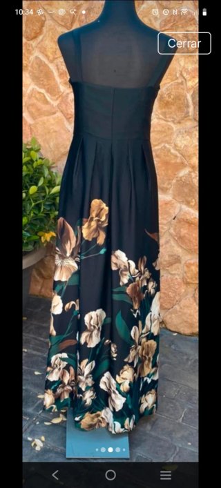 Vestido largo estampado floral Talla 40