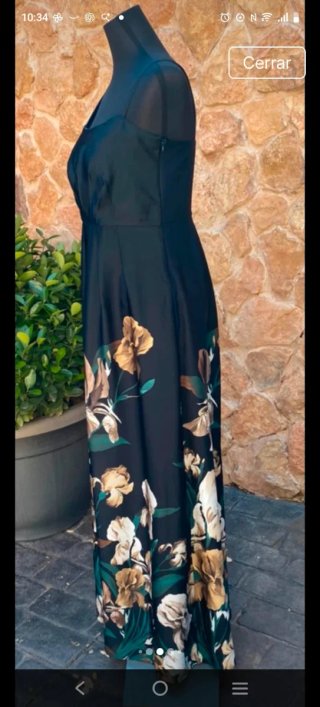 Vestido largo estampado floral Talla 40