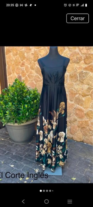 Vestido largo estampado floral Talla 40