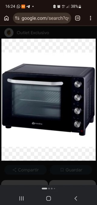 Horno compacto negro