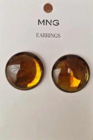 Pendientes MNG Marrones y Dorados