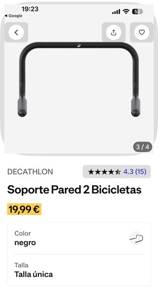 Soporte de pared para bicicletas