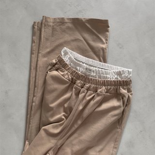 Completo T-shirt e Pantalone Beige Taglia Unica