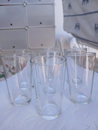 9 Vasos de Cristal Vintage.