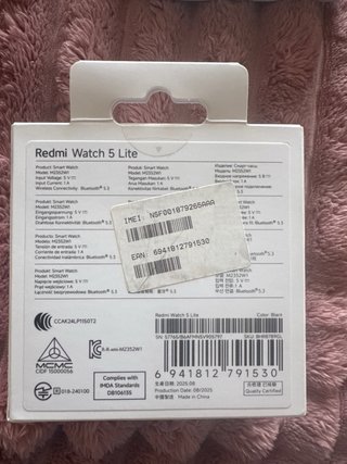 Xiaomi Redmi Watch 5 Lite Negro