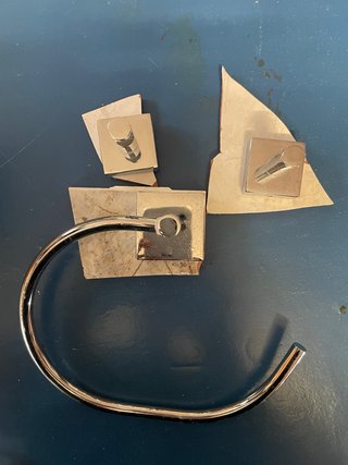 Accesorios baño metálico sin taladro