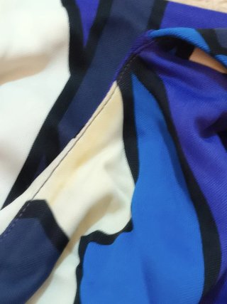 Vestido Emilio Pucci Azul y Blanco