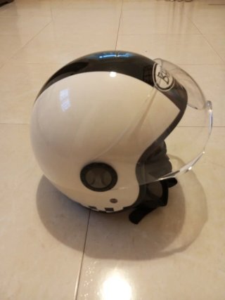 Casco BHR Moto Blanco y Negro