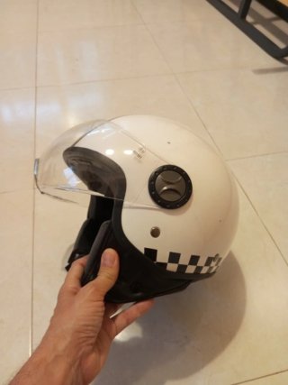 Casco BHR Moto Blanco y Negro