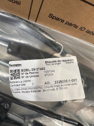 4 Brazos Hidráulicos Fermator Puertas Ascensor