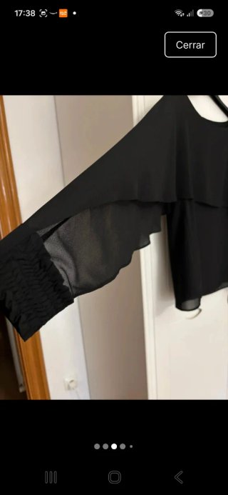 Blusa negra talla M