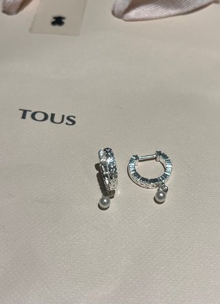 Pendientes Tous Sweet Dolls Perla Plata