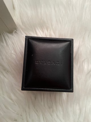 Caja Anillo Bulgari Negra y Marrón