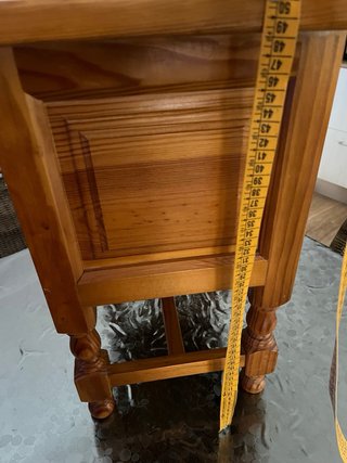 Comodino rustico in legno massello