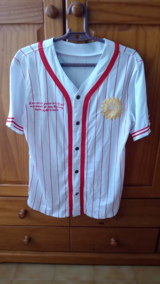 Camiseta Béisbol Karl Kani Rayas Rojas