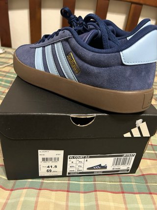 Zapatillas Adidas VL Court 3.0 Azul/Marrón Talla 4