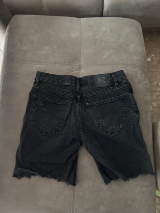 Bershka Shorts Negros Talla 36 Rotos