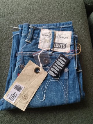 06' Levi's Selvage Regular W29 L32 Green Soil