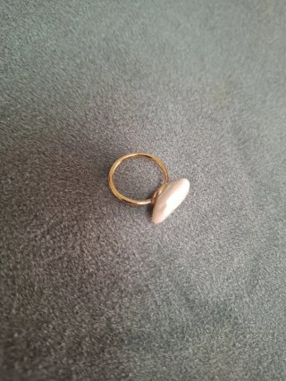 Anillo Tous Oro y Perla Blanca