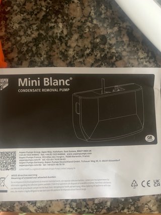 Bomba Mini Blanc para Condensados